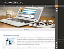 Tablet Screenshot of novachron.com